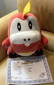 Build A Bear Plush Pokemon Fuecoco With Certificate NWT