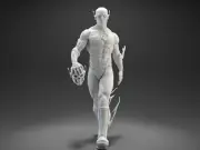 The Flash Hero man 3D printing Model Kit Figure Unpainted Unassembled Resin GK