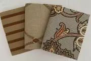 3 Mini Junk Journal, Handmade Blank Journal, Upholstery Sample Cover, NEW