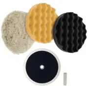 Complete 3 Pad Buffing and Polishing Kit with 3-8" Pads; 2 Waffle Foam and 1 ...