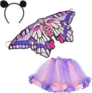 [ESOMAVRIX] 1 Set Mesh Tutu Skirt Silver Skirt Gauzy Dress Party Dress Festival Clothes Sequin Skirts Red Skirts for Women Insect Cape Costume Sequin Shorts Party Decors Polyester /6024