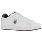 K-Swiss Mens Court Shield Leather Trainers Classic Lace Up Casual Sneakers