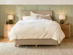 Slumberland Tapered Headboard and Standard Base - Queen / Wheat