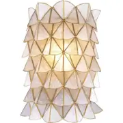 Kalco Lighting 520021OL Flair Wall Sconce Wall Light in Oxidized Gold Leaf