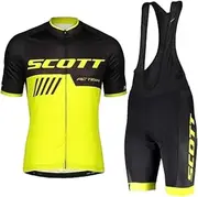[Petorenk] Men's Cycling Clothing Set – Stylish and Functional Cycling Leotard with 19D Gel Padded Shorts Breathable and Quick Drying
