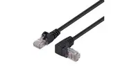 DYNAMIX 2m Cat6 Black UTP Right Angled Patch Lead 250MHz (T568A Specification) 2
