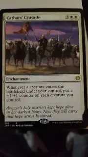 MTG JUMPSTART MISPRINT ERROR CATHARS' CRUSAD E extra foil stamp RARE