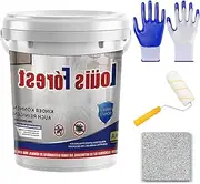 Louis Forest Epoxy Floor Paint, High-Gloss Marble Effect Epoxy Floor Coating, 2025 New Waterproof Water-Based, Quick-Dry Non-slip Wear-Resistant, 2KG, 10kg (5KG,1)