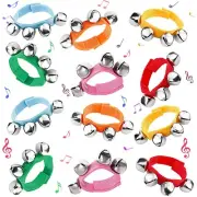 POPLAY Band Wrist Bells,12 PCS Hand Bells Ankle Bells Jingle Bells Musical In...