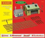 BNIB OO Gauge Hornby R8230 Building Extension Pack 4