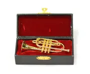 Brass Mini Instrument. Cornet 9cm