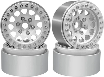 OGRC 4PCS Beadlock Rims 1.9 Inch Wheels RC Rim Hub Aluminum Beadlock Rims for T