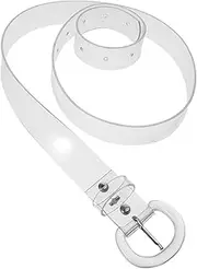 [Baluue] Adjustable Transparent Waist Belt for Ladies Elegant Minimalist Design Versatile Fit for Weddings and Casual Wear Stylish Statement Accessory for All Occasions