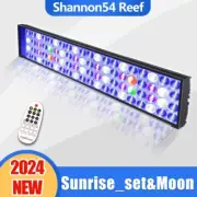 PopBloom Aquarium Light LED Fish Tank Timer Control for Marine Coral Reef Tank