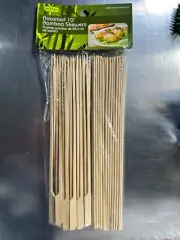 Jacent Assorted 10’ Bamboo Skewers 36/75 Pieces New In Pack NIP