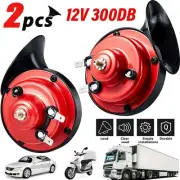 2x Air Snail 12V Car Horn 120DB Truck Lorry SUV RV Truck Boat Loud Siren Speaker