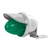 Single Incandescent Mini Auxiliary Light Green Watermelon Lens w/ Visor