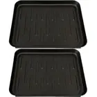 2 Pcs Shoe Tray Entryway Storage Mat Boot Indoor Outdoor Trays Pet Feeding