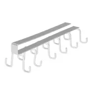 Hooks Under Shelf Cups Rack Drilling Coffee Cups Holder Kitchen Utensil6152