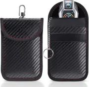 Faraday Pouch for Car Keys,2 Pack Faraday Bag | Car Key Signal Blocking Pouch |