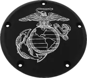 CUSTOM ENGRAVING MAR08-46BG 7 M8 FLT/FLH Derby Cover