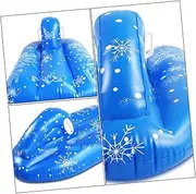POPETPOP Winter Inflatable Snow Tube Heavy Duty PVC Snowflake Sled for Durable Skiing Snow Games Leakproof Tear Resistant for Outdoor Fun
