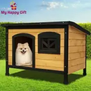 i.Pet Dog Kennel Large Wooden Outdoor Indoor House Pet Puppy Cabin Crate Kennels