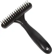 Durable Horse Grooming Brush Portable Pet Hair Removal Rake with Ergonomic Non Slip Handle for Cats and Dogs Resistant Comfortable Bristles for Efficient Grooming