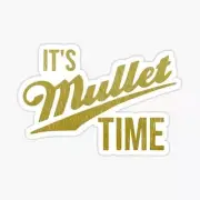 It's Mullet Time, Funny Sticker, Vinyl 3" Die Cut Sticker