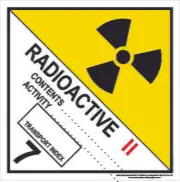 Class 7 - Radioactive - Category 2 | Hazchem Signs