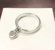 Pandora Love Lock Ring #196571 +HINGED BOX +POLISH CLOTH +Tag ~Choose Size