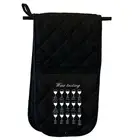 Wine Tasting - Novelty Double Mitt Oven Gloves Double Kitchen Chef BBQ Mitts