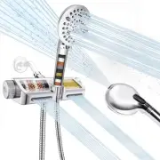 Filtered Shower Head with Handheld Combo - Dual 2-in-1 Spa System with Massag...