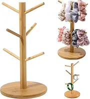 Scrunchie Holder Organizer Stand Bracelet Holder Accessories Jewelry Hair Tie Organizer Cute Stuff for Gils Bedroom The Perfect Hair Dresser Dislpay and Also can be Mug Tree Stand Cup Rack