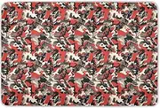 Camouflage Red Bed Underpads Waterproof Washable Potty Training Mats Non-Slip Bed Liners for Baby Toddler Children , 52" L x 34" W