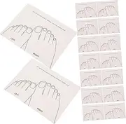 15Pcs Nail Art Display Cards Nail Display Board for Home and Salon Use for Showcasing Manicure Art and Nail Color Samples