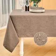 Mebakuk Rectangle Table Cloth Linen Farmhouse Tablecloth Waterproof Anti-Shri...