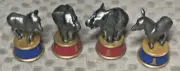 4 White House Chess Piece 2.5" - DEMOCRAT DONKEYS REPUBLICAN ELEPHANTS