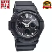 CASIO G-SHOCK GAW-100B-1AJF Black Solar Atomic Radio Analog Digital Men Watch