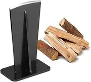 Kindling Splitter Wood Splitter Heavy Duty Firewood Kindling Splitter Wedge ， Manual Log Splitter ，Durable & Safe for Small Fireplace Wood Stove Home Camping Outdoors,Black (Color : Black)