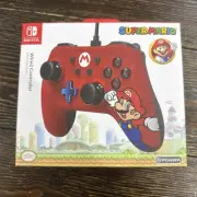 Nintendo Switch Wired Controller Super Mario Red Official Licensed