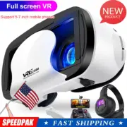 Virtual Reality VR Headset 3D Glasses With Goggles for Android Samsung iPhone~