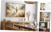 Jesus Lamb Wall Art Painting Set of One Christian Scripture Wall Decor