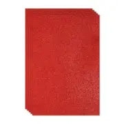 5 Sheets 2mm Glitter Foam Sparkle Sheet EVA Paper, Red
