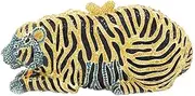 [Santimon] Womens Purse Clutches Diamante Sequin Ladies Luxury Chain Evening Bags Sparkle Bridal Prom Tiger