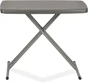 EventStable TitanPRO TV Dinner Folding Table - Kids Foldable Table - Lightweight Folding Table - Durable Adjustable Height Table - Polyethylene Plastic Table for Home Office School