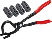 Exhaust Hanger Removal Tool, Rubber Bracket And Exhaust Hanger Separation Exhaust Pliers, Vehicle Maintenance With 4 Holes Rubber, Automotive Kit For Car