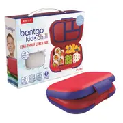 Bentgo Kids Chill 23cm Leak-Proof Food Bento Lunch Box w/ Compartment Red Royal