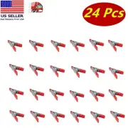 24Pc 2" inch Heavy Duty Metal Spring Clamps Small Tool Clip Jaw Opening