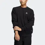 ADIDAS PRSVE CREW SWT [HP1385] 男 長袖上衣 大學T 運動 休閒 棉質 側邊單口袋 黑